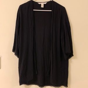 H&M Black Coachella Kimono
